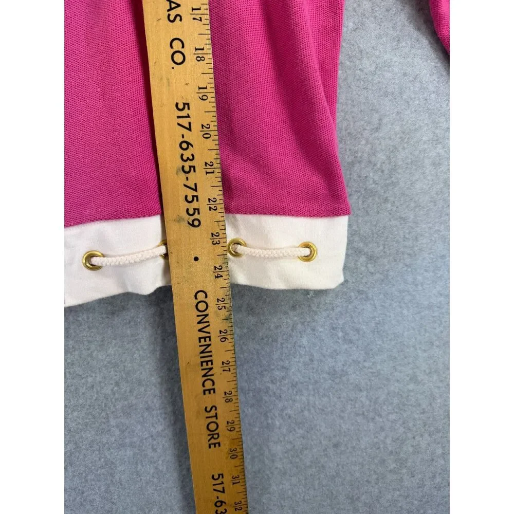 Vintage Adolfo Sport Women’s Medium Pink 2 Piece Zip Jacket Pants Set